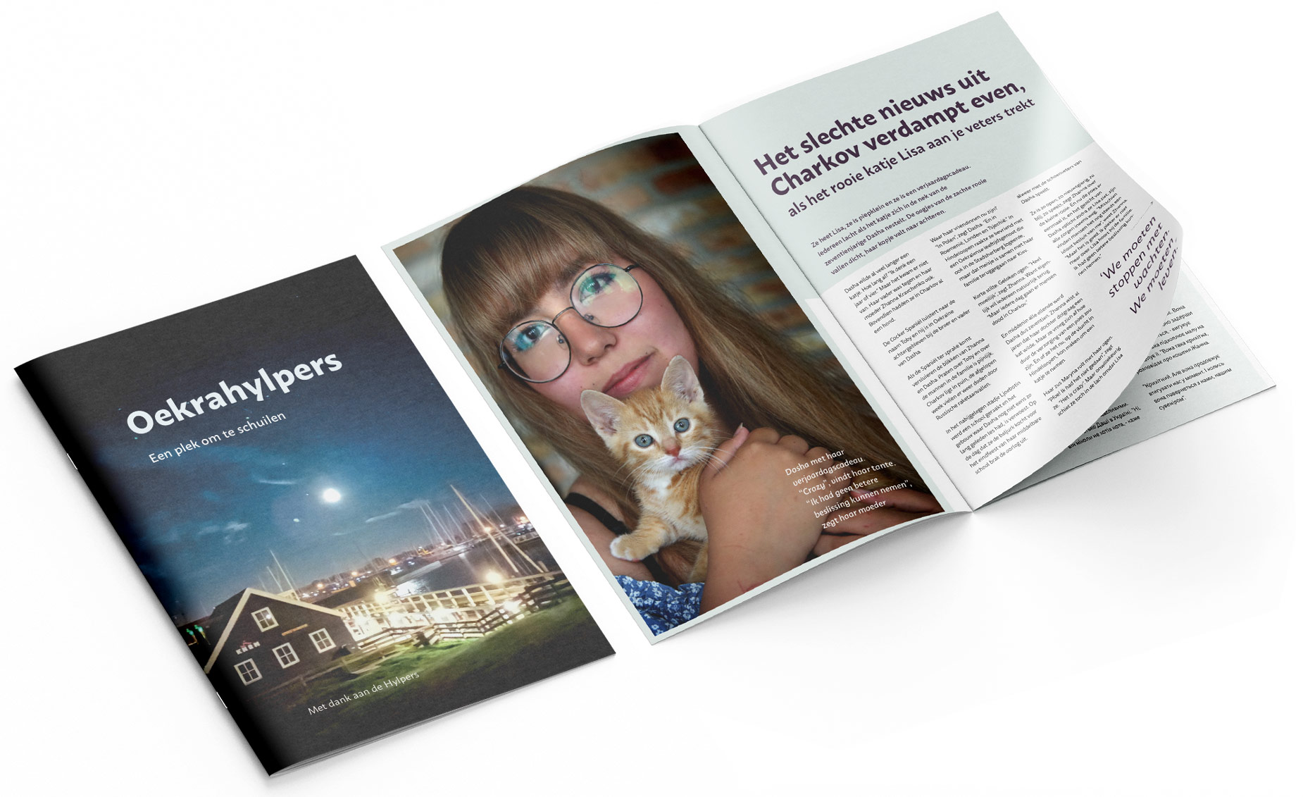Brochure-Oekrahylpers Tweetalige brochure Oekraïne Hindeloopen