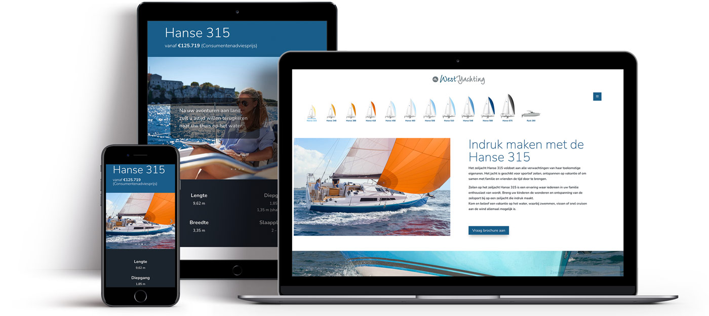 Responsive site West Yachting